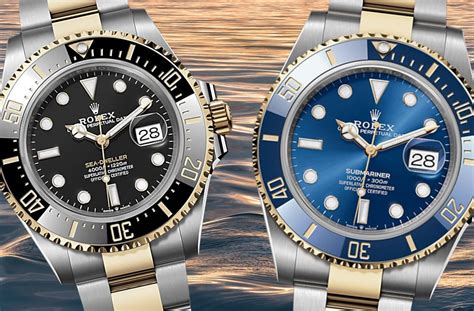 rolex submariner vs sea dweller|Undecided by a Sea.